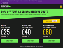 Tablet Screenshot of greenflag.com